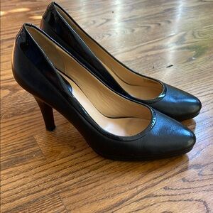 Elegant Cole Haan Black Leather Women's Heels